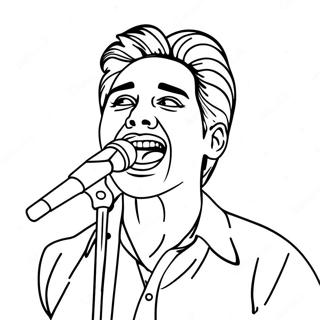 Famous Singer In Concert Coloring Page 19479-16274