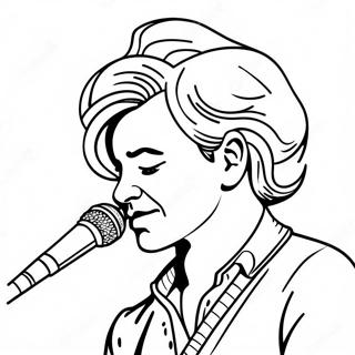 Famous Singer In Concert Coloring Page 19479-16275