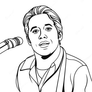 Famous Singer In Concert Coloring Page 19479-16276