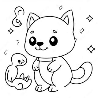 Cute Pet Simulator X Characters Coloring Page 19489-18241