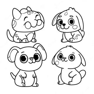 Cute Pet Simulator X Characters Coloring Page 19489-18243