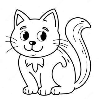 Halloween Black Cat Coloring Pages