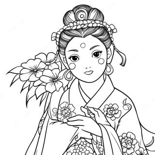 Mitsuri Kanroji Coloring Page 1951-1603