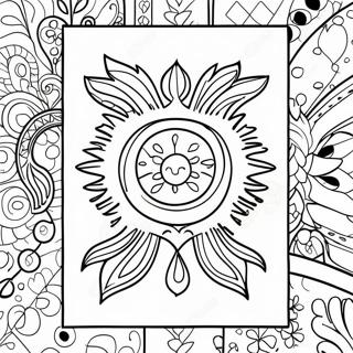 Loteria Game Board Coloring Page 19528-18270