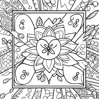 Colorful Loteria Cards Coloring Page 19529-18273