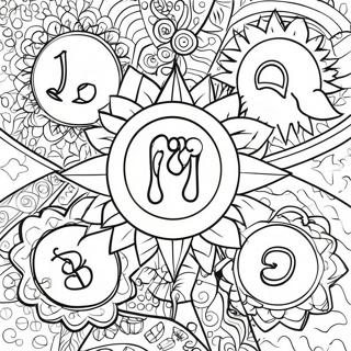 Colorful Loteria Cards Coloring Page 19529-18274