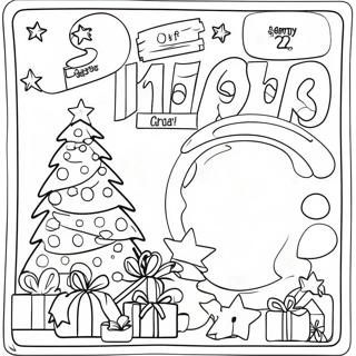 Christmas Countdown Coloring Pages