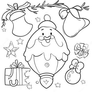 Christmas Countdown Calendar Coloring Page 19538-18279