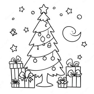 Festive Christmas Tree Countdown Coloring Page 19539-18281