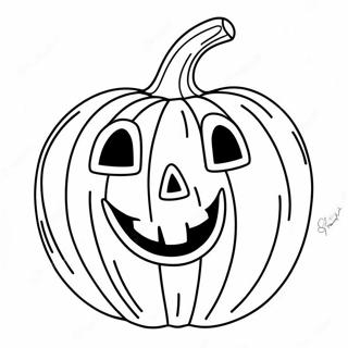 Smiling Jack O Lantern Coloring Page 19549-18289