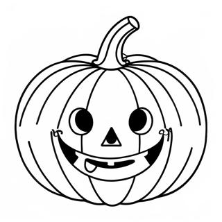 Smiling Jack O Lantern Coloring Page 19549-18290