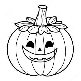 Smiling Jack O Lantern Coloring Page 19549-18291