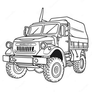 Army Truck Coloring Page 19558-18295