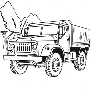 Army Truck Coloring Page 19558-18296