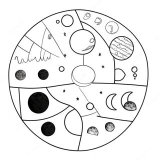 Moon Phases Coloring Page 19578-18310