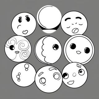 Moon Phases Coloring Page 19578-18312