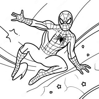 Spiderman In Space Among Us Coloring Page 19599-18330