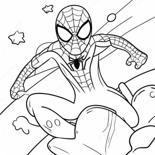 Spiderman In Space Among Us Coloring Page 19599-18332