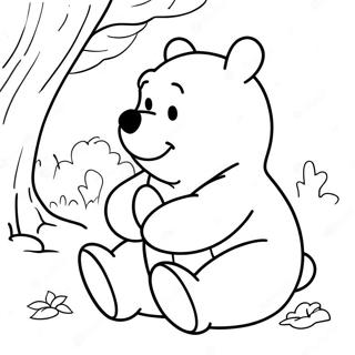 Classic Winnie The Pooh Coloring Page 19608-18334