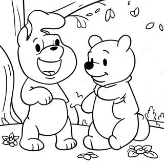 Classic Winnie The Pooh Coloring Page 19608-18335