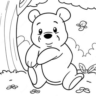 Classic Winnie The Pooh Coloring Page 19608-18336