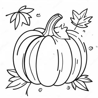 Autumn Pumpkin Coloring Pages