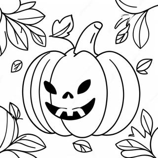 Autumn Pumpkin Coloring Page 19618-18342