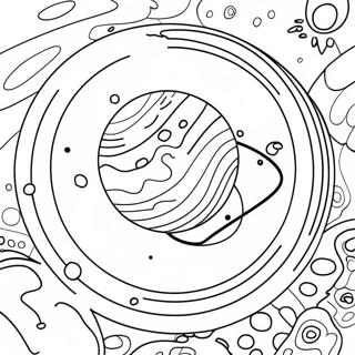 Colorful Planetary Orbit Coloring Page 1962-1614