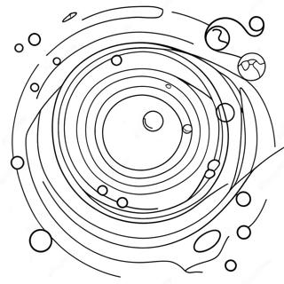 Colorful Planetary Orbit Coloring Page 1962-1615