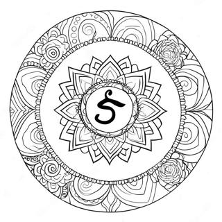 Chakra Symbol Coloring Page 19638-18358