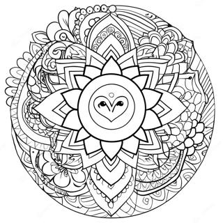 Chakra Symbol Coloring Page 19638-18359