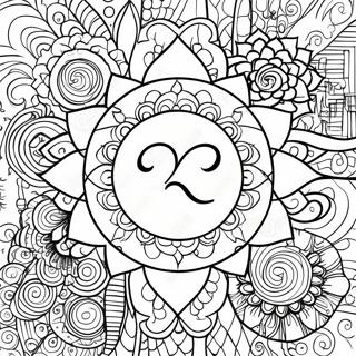 Chakra Symbol Coloring Page 19638-18360