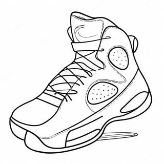 Basketball Shoes Coloring Page 19668-18383