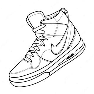 Basketball Shoes Coloring Page 19668-18384