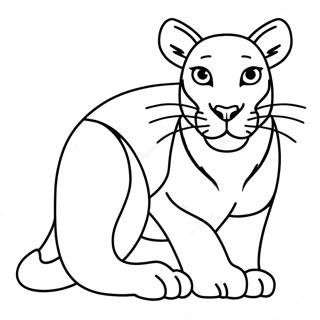 Puma Coloring Pages