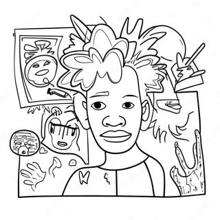 Basquiat Coloring Page 19688-18398