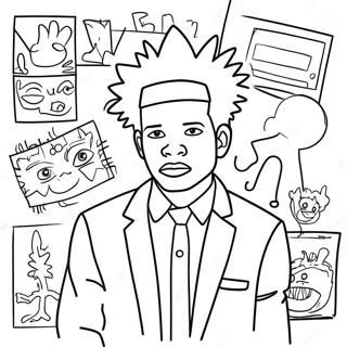 Basquiat Coloring Page 19688-18399