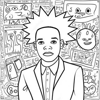 Basquiat Coloring Page 19688-18400