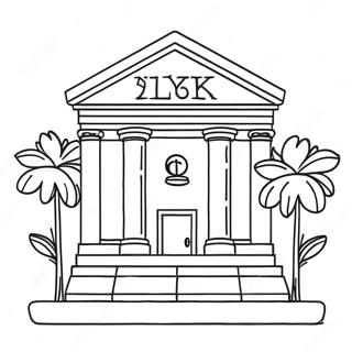 Bank Coloring Page 19698-18407