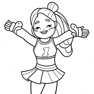 Iowa Hawkeyes Cheerleader Coloring Page 19709-18418