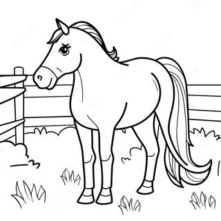 Girl Horse Coloring Page 19718-18423