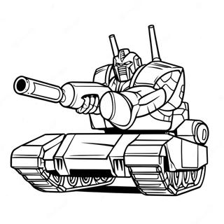 Megatron Transforming Into A Tank Coloring Page 19729-18433