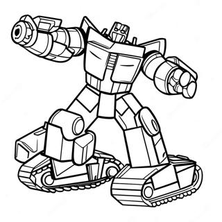 Megatron Transforming Into A Tank Coloring Page 19729-18434