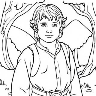 Frodo Baggins In Shire Coloring Page 1972-1623