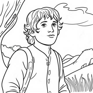 Frodo Baggins In Shire Coloring Page 1972-1624