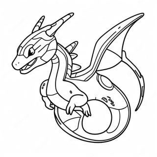 Mega Rayquaza In Flight Coloring Page 19789-18481