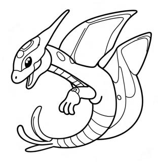 Mega Rayquaza In Flight Coloring Page 19789-18482