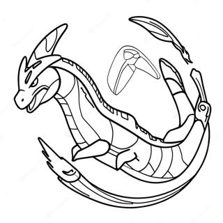 Mega Rayquaza In Flight Coloring Page 19789-18483