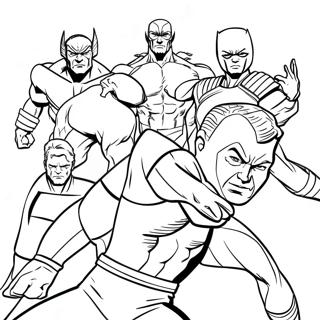 X Men Coloring Page 19808-18495