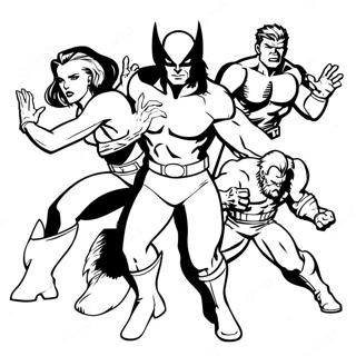 X Men Coloring Page 19808-18496